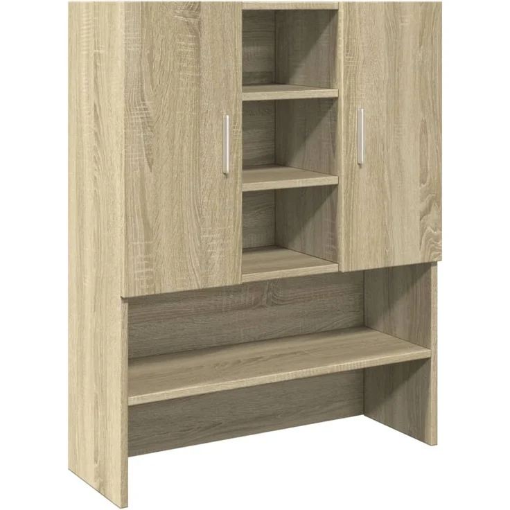 vidaXL Waschmaschinenschrank Sonoma-Eiche 70,5x24x90 cm 849648 – Bild 1