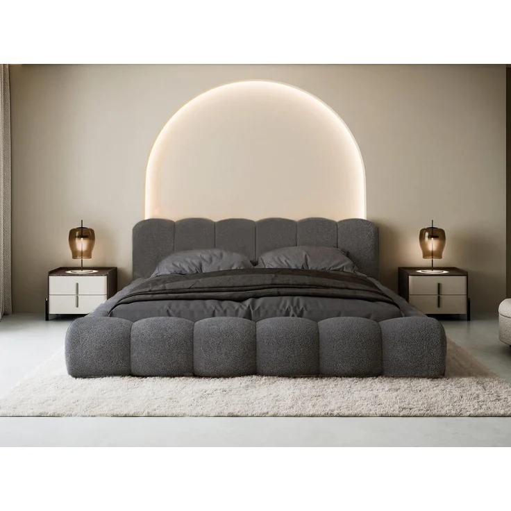 Compleo Polsterbett Designerbett, Wolkenbett, TOPSELLER, Modern Schlafzimmer, Made in EU, Wolkenbett modern – Bild 1
