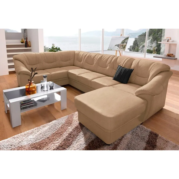 sit&more Wohnlandschaft Savona U-Form, B: 320 cm, optional Bettfunktion, Federkern