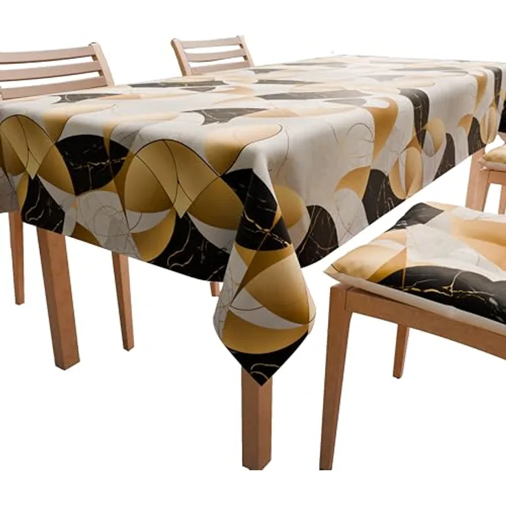 PETTI Artigiani Italiani - Tischdecke, Tischdecke, Küchentischdecke im Baumwolldesign Lidia Green X12 Sitzplätze (140x240 cm) 100% Made in Italy