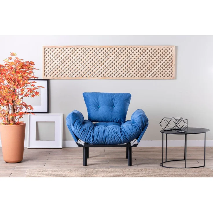 Hanah Home 'Nitta Single - Blue' Ohrensessel, Blau, 95 x 85 x 70 cm – Bild 2