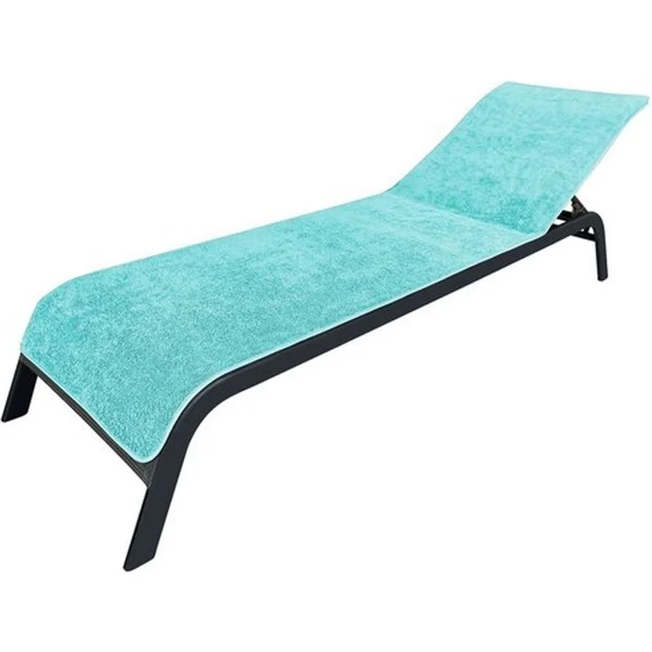 Laynenburg Liegenauflage Frottee Schonbezug aus 100% Baumwolle für Gartenliege, (2 St), Sonnenliege - Liegenbezug mit Umschlag für Standliege in 75x200 cm – Bild 4