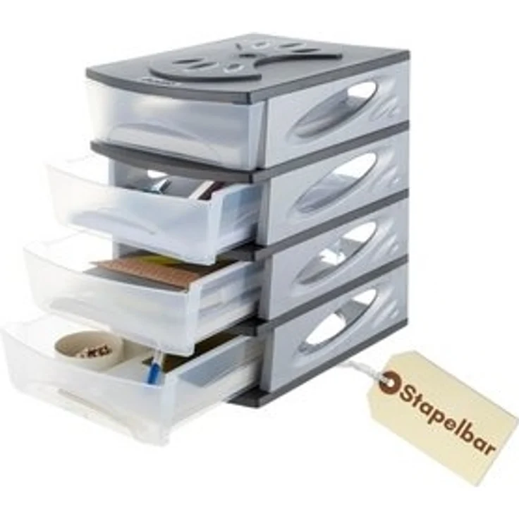 GarPet Auflagenbox Schubladenbox A4 Ablagefächer Stapelbar Büro Ablagebox A4 Briefablage – Bild 6