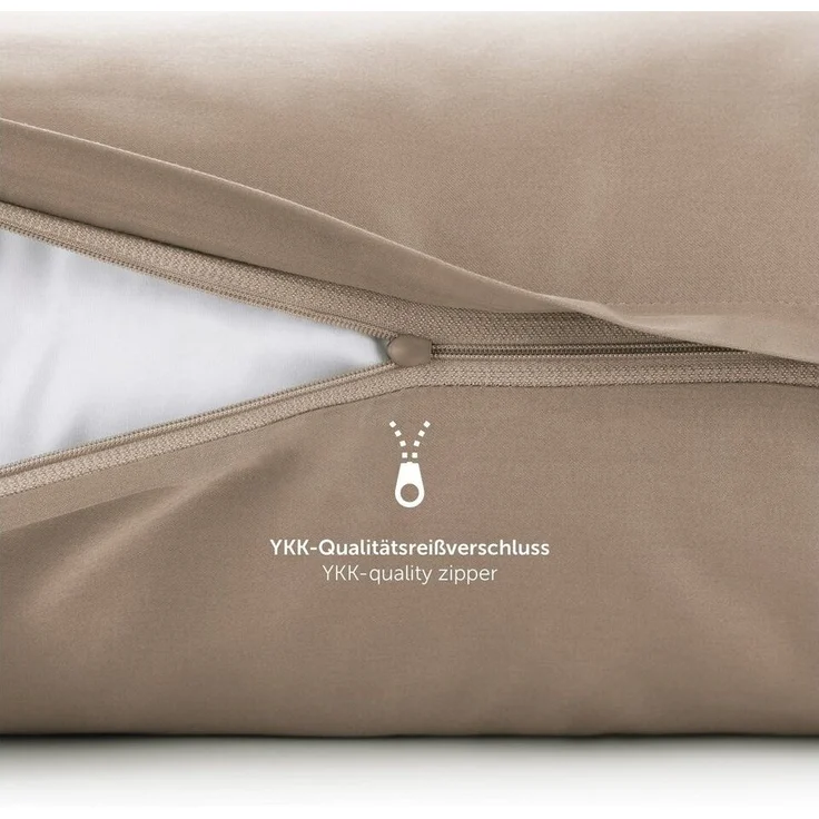 Blumtal Bettwäsche Premium Mako Satin Baumwolle mit Kissenbezug, Mako-Satin, 2 teilig, Superweiches Bettbezug Set mit edler Glanz Optik – Bild 2