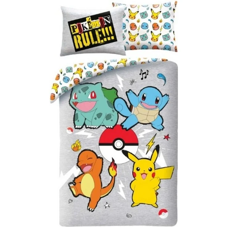 Pokémon Bettwäsche-Set – Bettbezug 140x200 cm + Kissenbezug 60x70 cm für Kinder – Bild 2