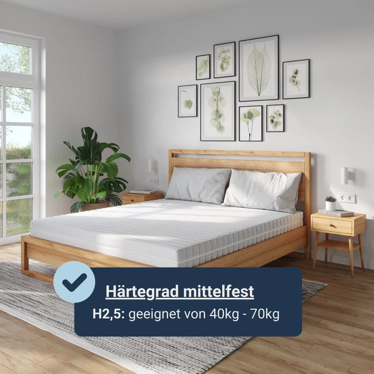 Betten-ABC Dream Spezial – Sondermaß-Kaltschaum- matratze mit 7 Zonen, Härtegrad 2,5, Höhe ca. 13 cm, Größe: 40x180 – Bild 6