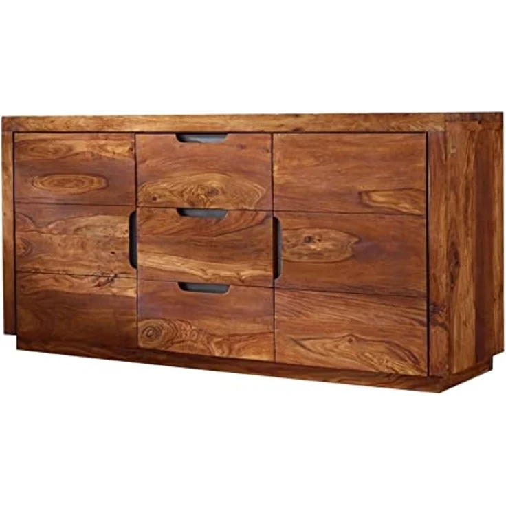 Sideboard Sheesham 150x45x75 walnuss lackiert DUKE #125 – Bild 1