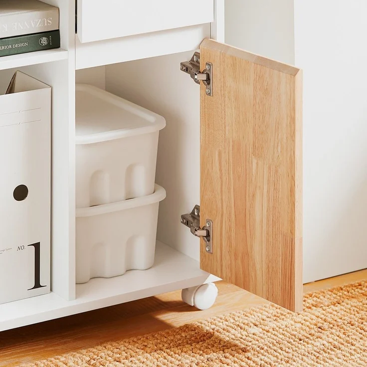 SoBuy ASK04-WN Schubladenschrank Büro, Spanplatte, Lackiert, Weiß, 63 x 88 x 42 cm – Bild 4