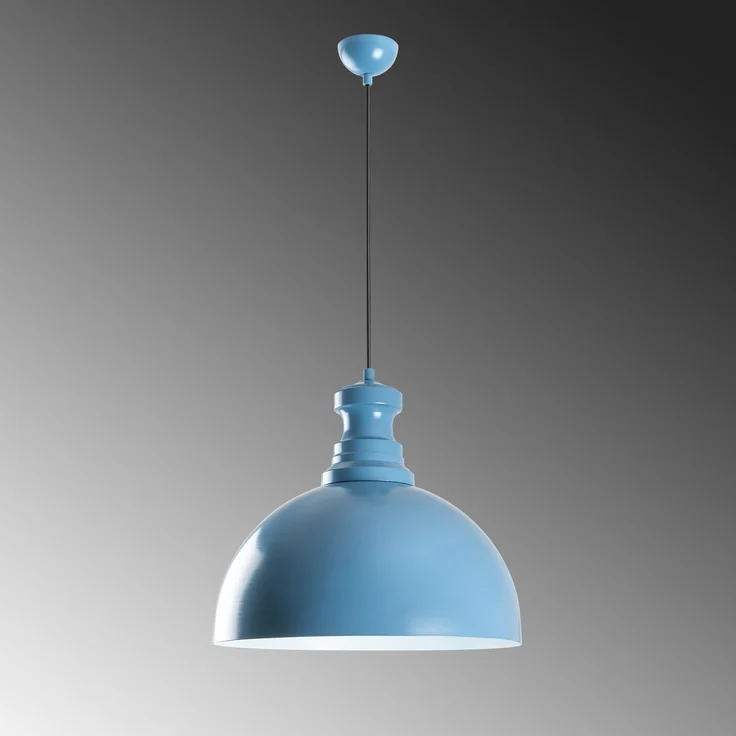 Kronleuchter, 'Kure', 134 x 37 x 37, Hellblau – Bild 6