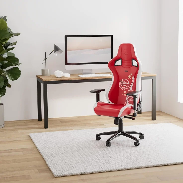 noblechairs Epic Gaming Stuhl Nuka Cola Edition, Bürostuhl Ergonomisch, Kopf- und Lendenstütze, Entwickelt für Nutzer bis 120kg und 1,85 Meter Hoch – Bild 2
