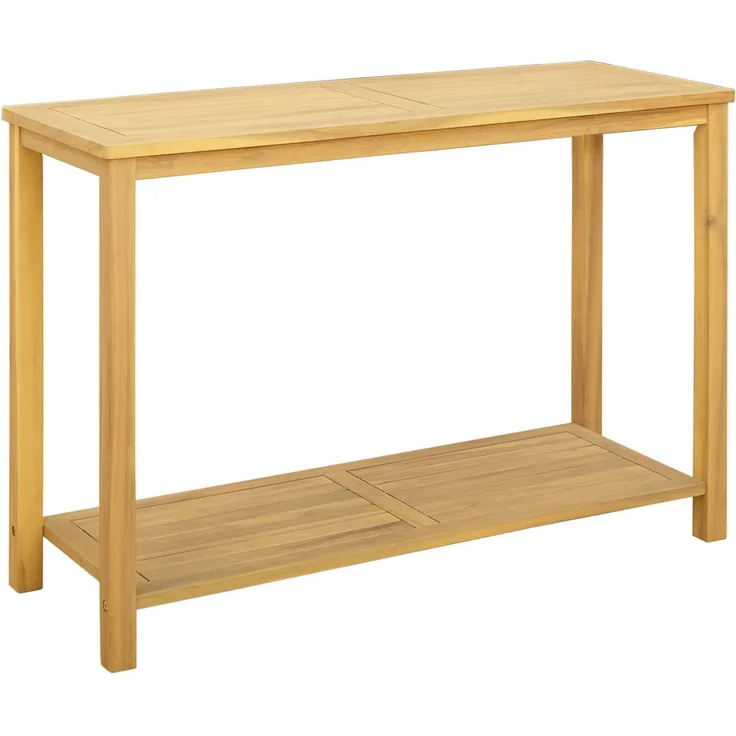 vidaXL Gartenkonsole Tisch Helles Akazienholz 110 x 40 x 75 cm 42026790