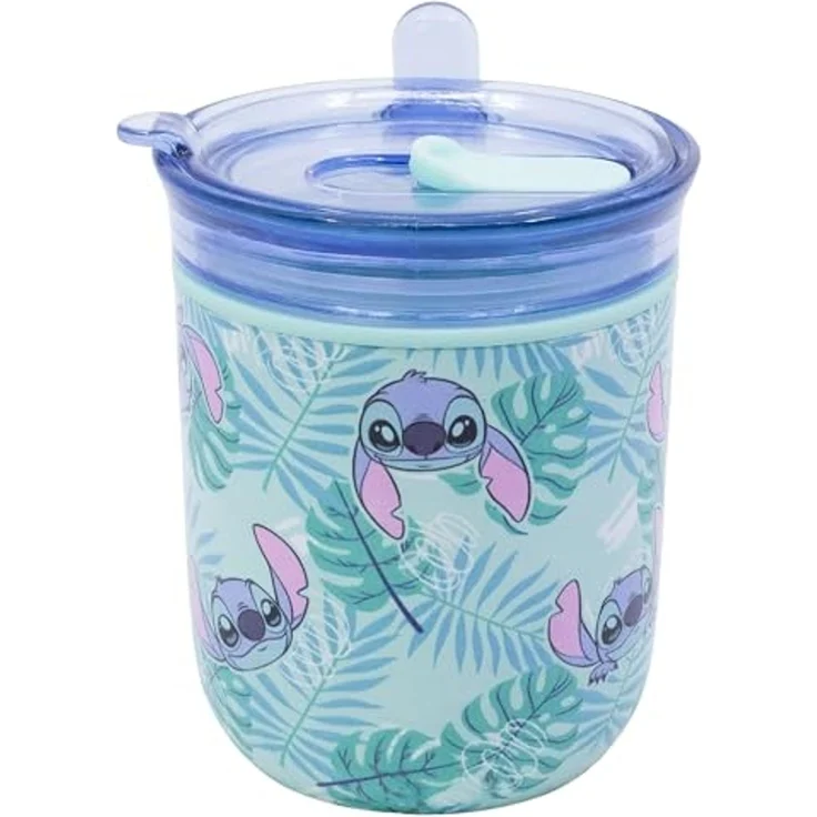 Disney Stitch Aloha Harmony Tasse 470 ml doppelwandig mit Deckel für unterwegs – Bild 2