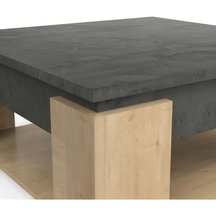 Calicosy Couchtisch L80 cm - AUSTIN - Helles Holz – Bild 5