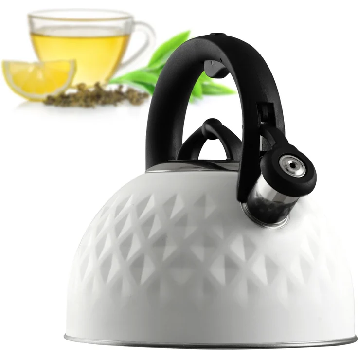 KADAX Stahlkessel 2,5 l, Induktion, Gaspfeife mit Griff, traditionell – Bild 1