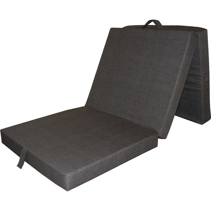 Faltmatratze Anthrazit 190 x 70 cm Vitalispa