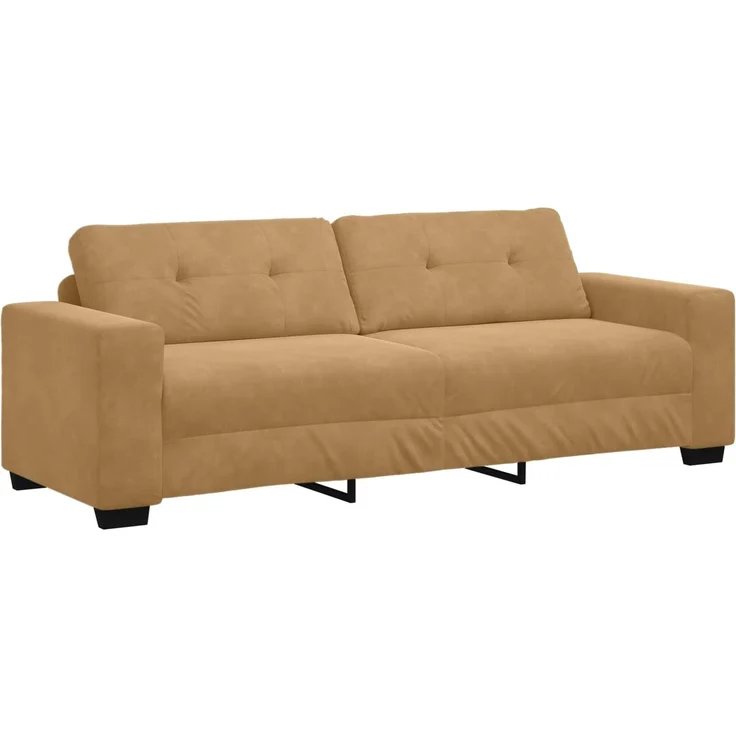 vidaXL 3-Sitzer-Sofa Braun 180 cm Samt 4105141 – Bild 1