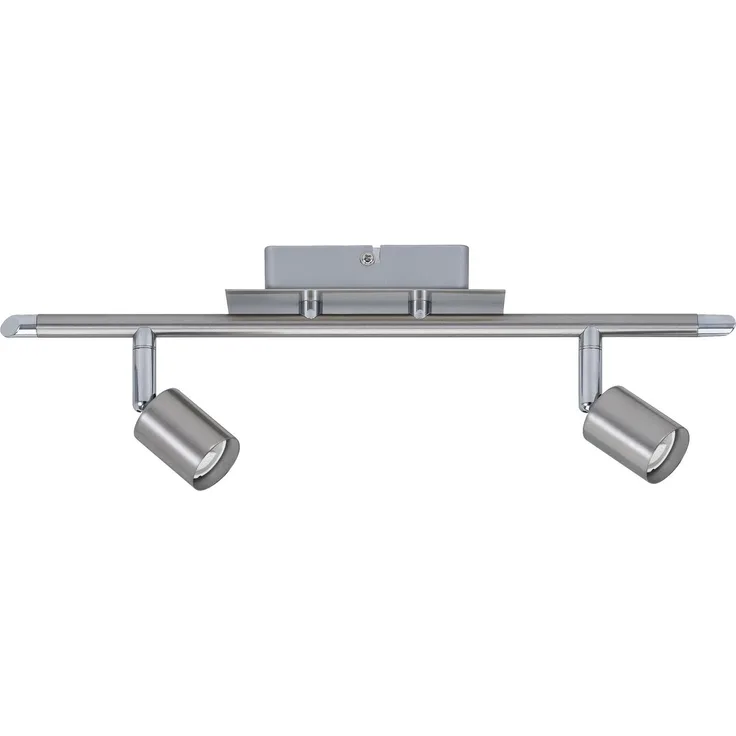 Paulmann Spotlight Georgia max 2x10W GU10 Nickel gebürstet 230V Metall7289