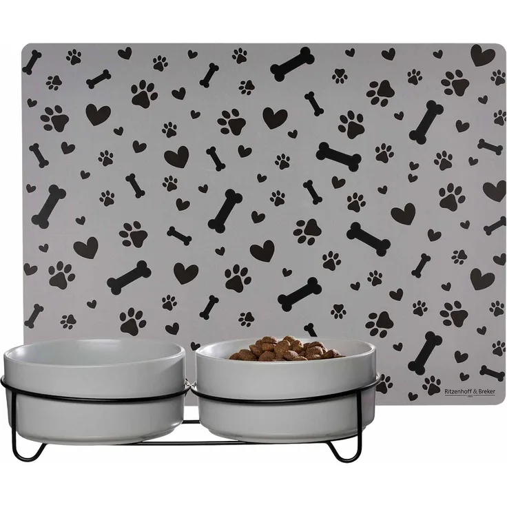 Ritzenhoff & Breker Taro Hunde-Napfset ø 17 cm mit Unterlage