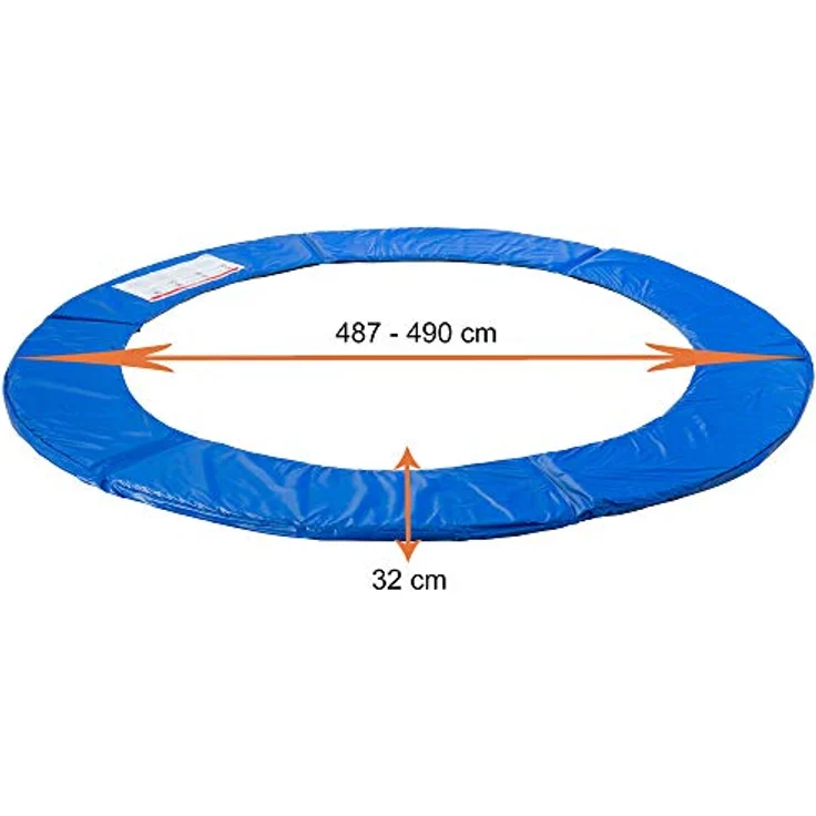 Arebos Trampolin-Randabdeckung Federschutz Ø 487 cm, Randschutz, PVC und PE, Reißfest, UV-resistente und wasserbeständige – Bild 5