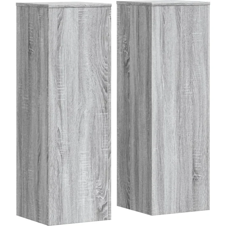 vidaXL Pflanzenständer 2 Stk. Grau Sonoma 33x33x100 cm Holzwerkstoff 3307887 – Bild 2
