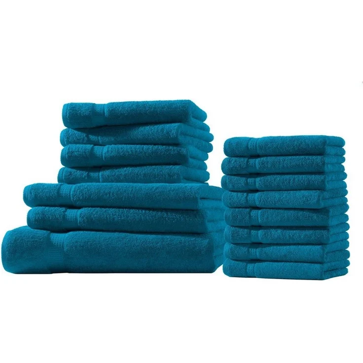 Hometex Premium Textiles Handtuch in Premium Qualität 500 g/m², Feinster Frottier-Stoff 100% Baumwolle, 1x Badetuch + 2 Duschtuch + 4 Handtuch + 8 gastetuch, weich, saugfähig, extra schwer & flauschig – Bild 1