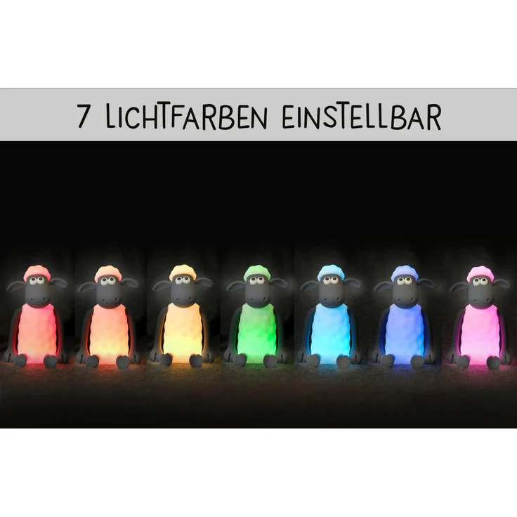 MegaLight LED Shaun das Schaf Nachtlicht RGB USB-Anschluss – Bild 5