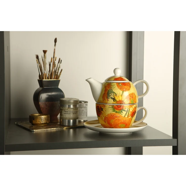 Goebel / Vincent van Gogh - Sonnenblumen,Tea for One,Sonnenblumen,15,5cm x 15,5cm x 15,5cm / New Bone China / 15,5cm x 15,5cm x 15,5cm – Bild 2