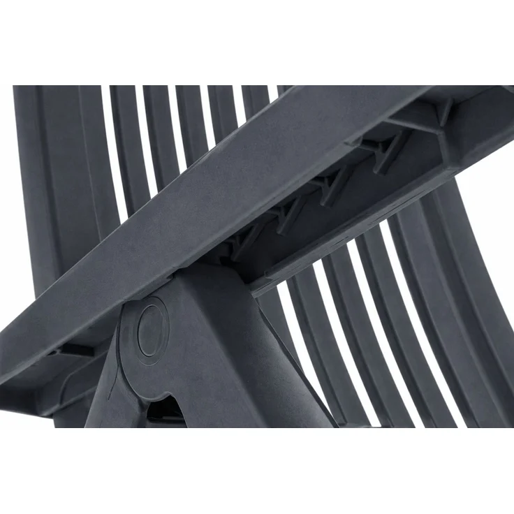 Kettler Roma Klappsessel - verstellbarer Gartensessel aus Kunststoff - anthrazit – Bild 7