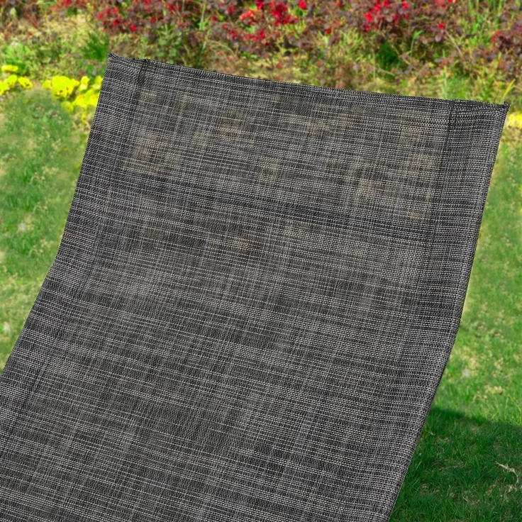 SoBuy OGS47-MS Schaukelstuhl Garten, Textilgewebe, Lackiert, Schwarz, 143 x 85 x 57 cm – Bild 10