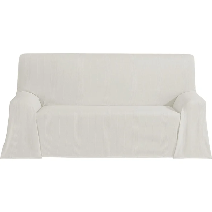 ECOMMERC3 Mehrzweck-Tagesdecke, Größe 180x260 cm, für Sofa oder Bett, Mehrzweck-Tagesdecke, Ecru, dekorativ, für Sofa, Bett, Sofaüberwurf, leicht und elegant, Ekrü