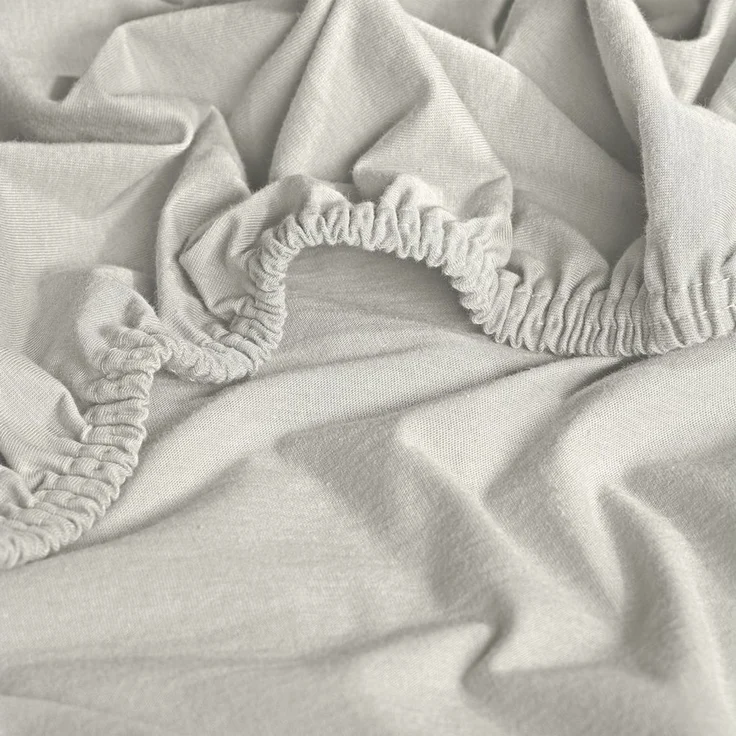 Erwin Müller Spannbettlaken Spannbettlaken "Memmingen", Jersey, Gummizug: Rundumgummi, (1 Stück), Interlock-Jersey Uni – Bild 3