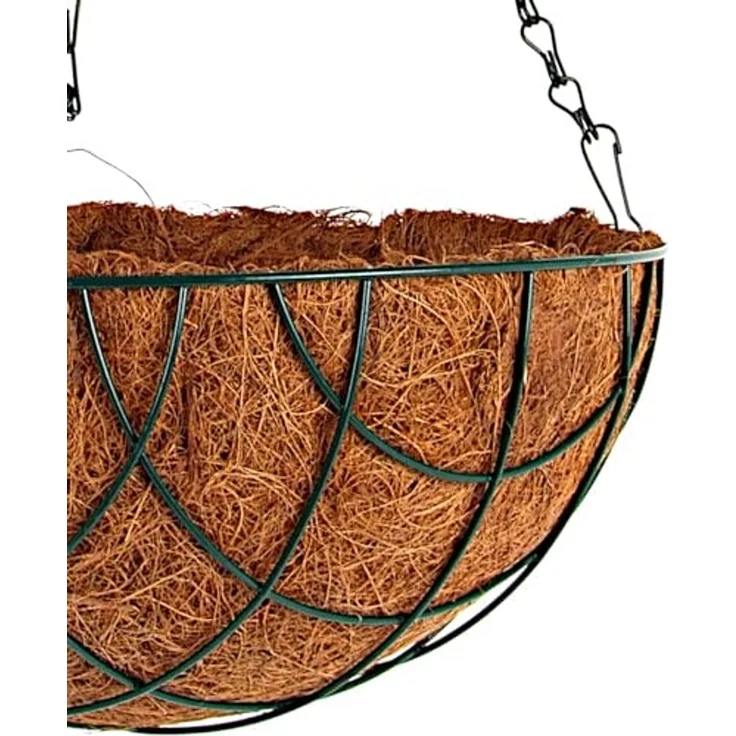 Blumenampel 25cm mit Kokosfaser Pflanzeinlage Hängeampel Hängeschale Pflanztopf – Bild 4