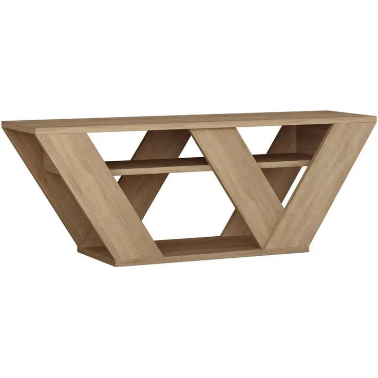 Calicosy TV-Möbel Eiche, Lowboard aus melaminbeschichtetem Holzwerkstoff, 30x40x110 cm, mit FSC-Zertifikat und vielseitigem Design