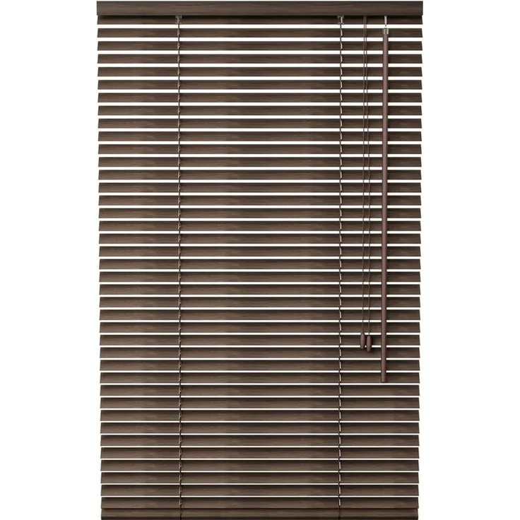 Sekey Jalousie Jalousie Klemmfix ohne Bohren Holzjalousie Holz Rollo Plissee Echtholz, Lamelle 35mm Montage mit Bohren oder ohne Bohren möglich für Fenster
