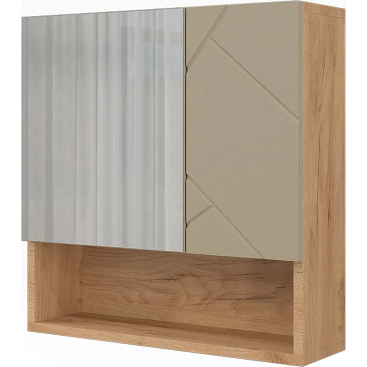 Badspiegelschrank Irma Goldkraft Eiche 54 x 55 cm Vicco – Bild 1