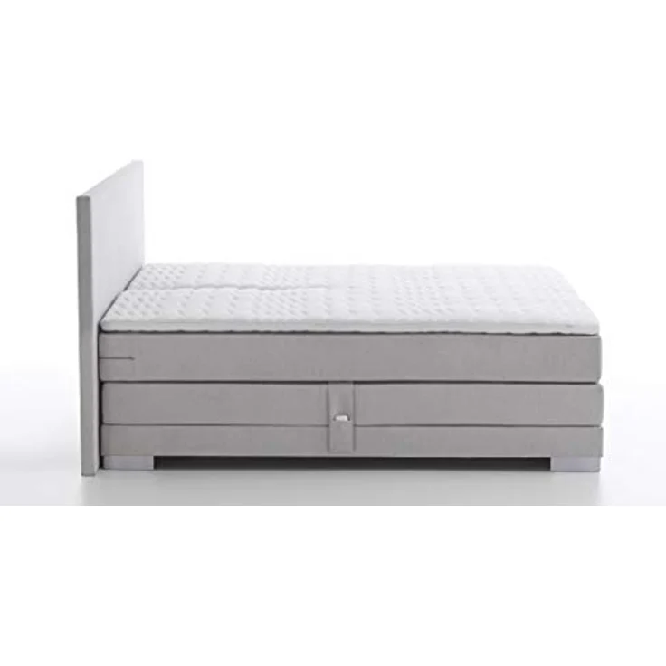Atlantic Home Collection MONA Boxspringbett mit elektronischer Kopf-und Fußteilverstellung, Härtegrad 3, Hellgrau, 160 x 200 cm – Bild 4