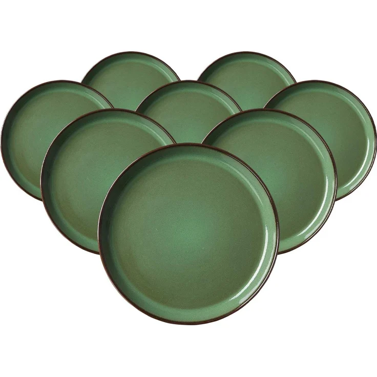 Ritzenhoff & Breker Visby Dessert-Teller ø 20,5 cm 8er Set grün – Bild 1