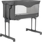 Bebeconfort Amara 2in1 Beistellbett & Stubenwagen, inkl. Matratze und Reisetasche, ab Geburt bis 9 kg, Tinted Graphite