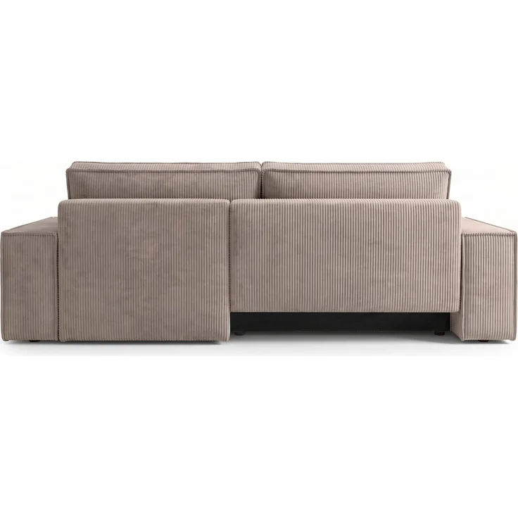 Selsey 'Farese ' Ecksofa mit Cordbezug, Schlaffunktion und Stauraum, Beige, rechts – Bild 7