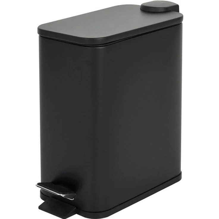 SVITA Mülleimer ST5, Treteimer, Softclose-Funktion, 5L, Stahl pulverbeschichtet, Schwarz – Bild 5