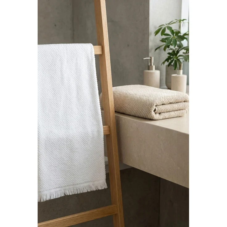 Mijolnir 'Jelena - White' Handtuchset (6-teilig), Weiß, 50 x 90 cm – Bild 3