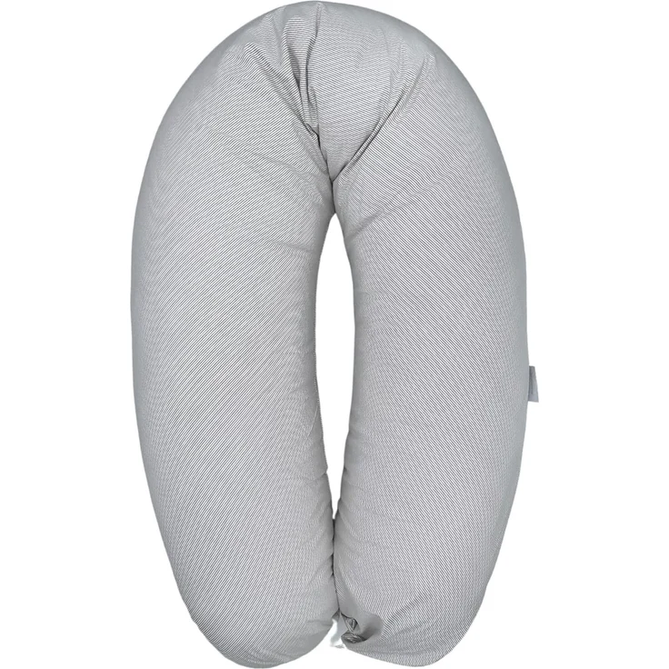 sei Design Stillkissenbezug 100% Baumwolle passend für Stillkissen XXL, Bezug für Schwangerschaftskissen, Seitenschläferkissen 190x30 cm, mit Reißverschluss, waschbar und Schadstoffgeprüft