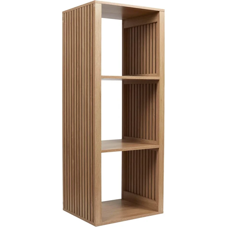 HOME DECO FACTORY - HD0242 – Modularer Ordner, 3 Fächer, 38,5 x 99 x 32 cm, Braun – Bild 1