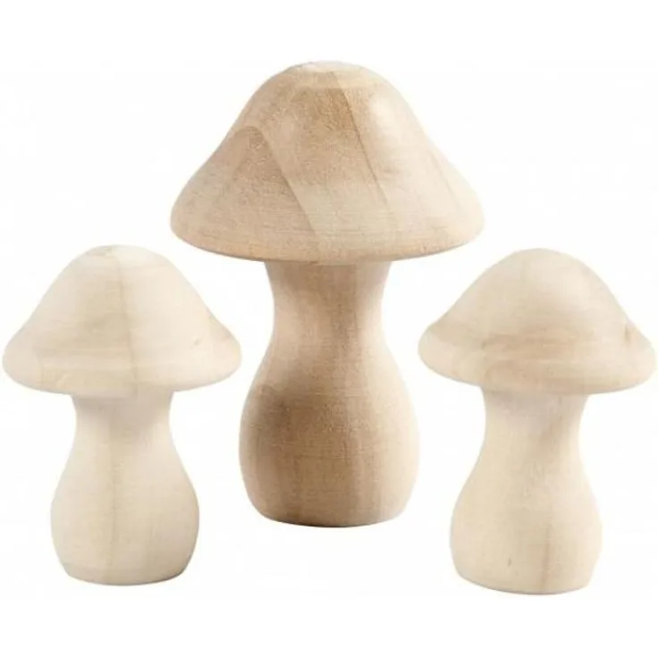 pilzholz 4,5-6,5 cm klar 3-teilig
