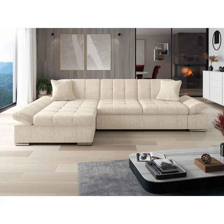 Mirjan24 Ecksofa Montana (Farbe: Donn 05, Seite: Links), 76 x 161 x 278 cm – Bild 3
