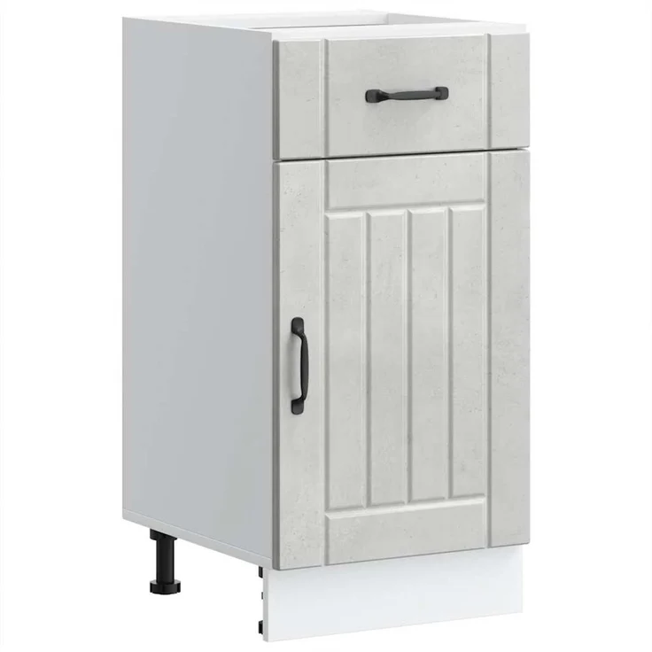 vidaXL Küchen-Unterschrank Lucca Betongrau Holzwerkstoff 853711 – Bild 1