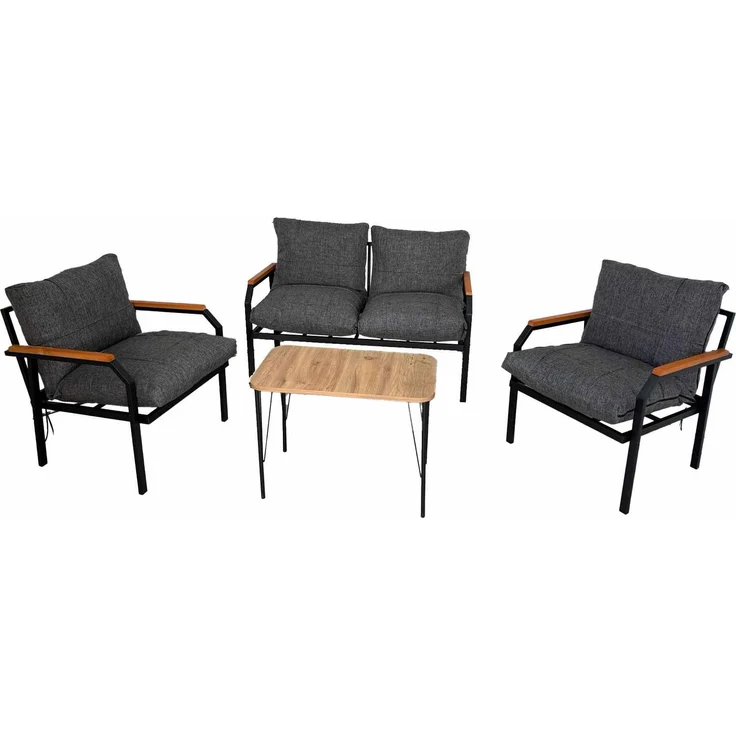 Skye Decor 'Alya Sehpa - Grey' Garten-Lounge-Set, Grau, 120 x 70 x 61 cm – Bild 3