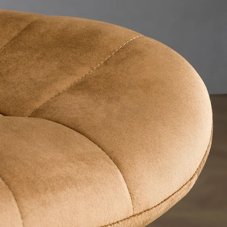 IDIMEX Drehstuhl ALISON, Bürostuhl Schreibtischstuhl höhenverstellbar modern mit Rollen gold – Bild 6