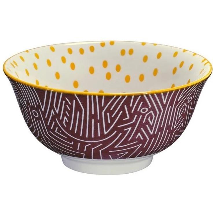 Cilio Schale AMICI Bowl Linien 18 cm, Porzellan, (Bowls) – Bild 2