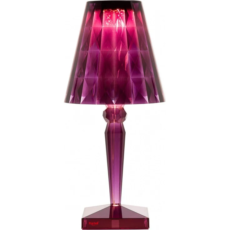 Kartell Big Battery, Table Lamp, Pflaume, Direktstromversorgung, 37,3x17 cm – Bild 1